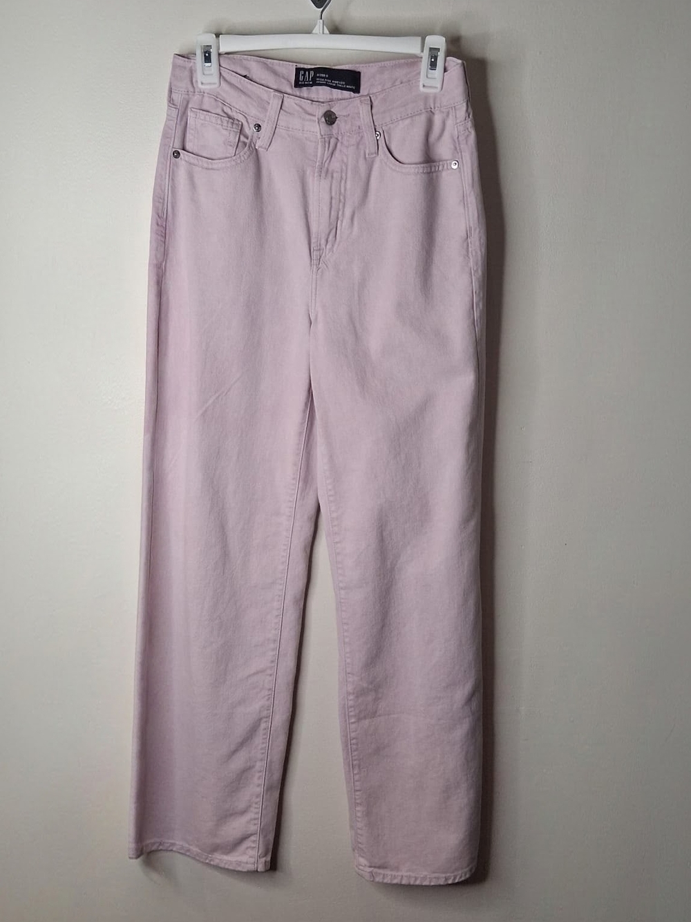GAP High Rise Wide Leg Jeans Pink Size 0/25 Regular